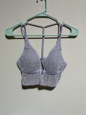 Victoria's Secret PINK Lavender Floral Velvet Lace Bralette